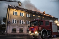 Pożar budynku wielorodzinego w Buczynie