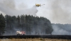 Pożar traw Sobin - Nowa Wieś Lubińska