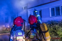 Pożar mieszkania przy ul. Legnickiej w Polkowicach