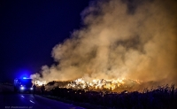 Ogromny Pożar składu stert w Jordanowie Śląskim